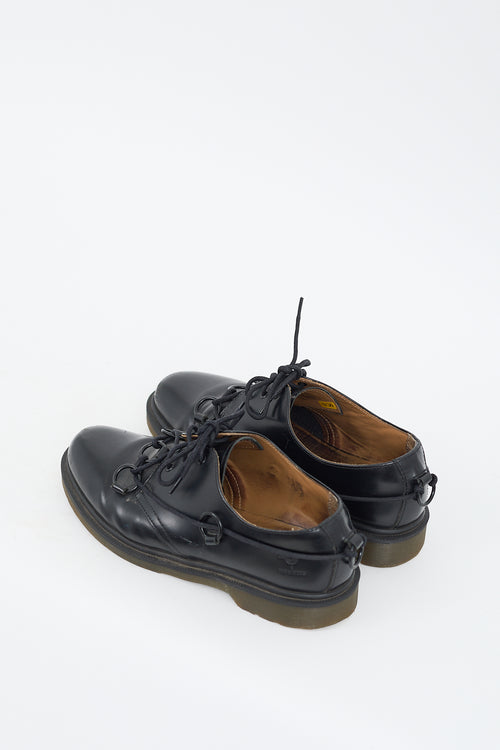 Raf Simons X Dr. Martens Black Leather 1461 Ring Derby