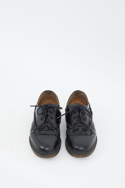 Raf Simons X Dr. Martens Black Leather 1461 Ring Derby