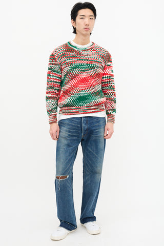 Raf Simons X Sterling Ruby AW 2014 Multi Knit Sweater