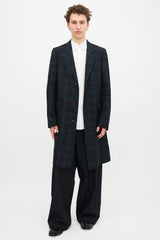 Raf Simons SS 2013 Plaid & Floral Coat