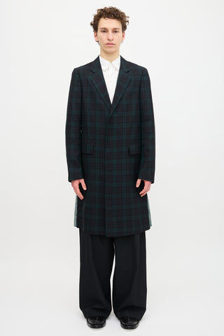 Raf Simons SS 2013 Plaid & Floral Coat