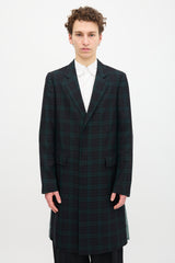 Raf Simons SS 2013 Plaid & Floral Coat