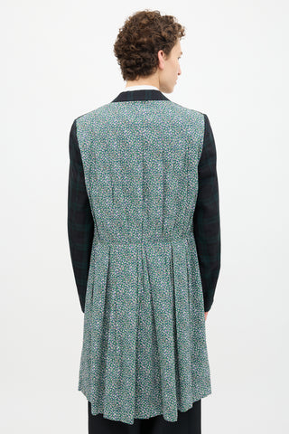 Raf Simons SS 2013 Plaid & Floral Coat