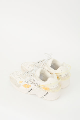 Raf Simons White & Multi Leather Cylon-21 Sneaker