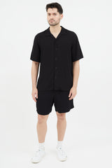 Rag & Bone Black Short Sleeve Shirt
