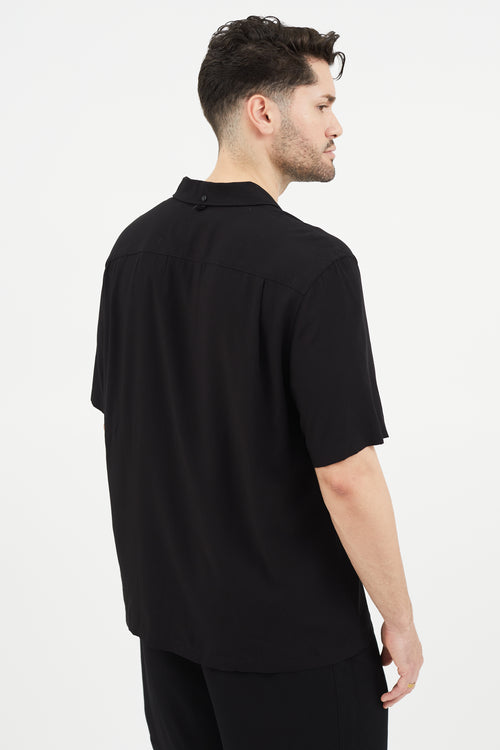 Rag & Bone Black Short Sleeve Shirt