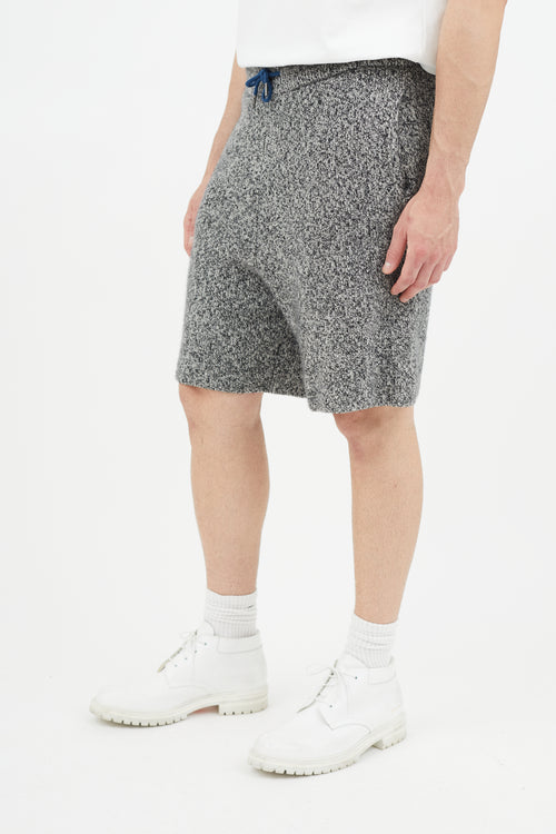 Rag & Bone Black & White Knit Cashmere Short