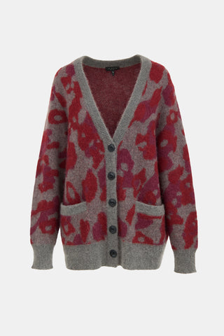 Rag & Bone Merino Wool Patterned Cardigan
