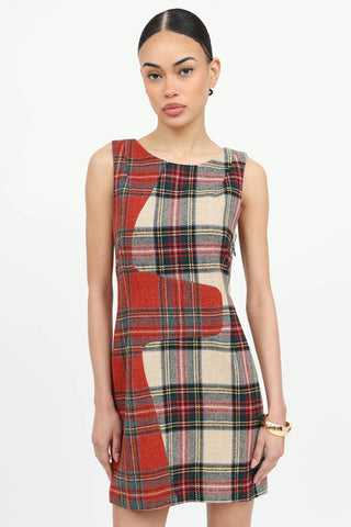 Wool Plaid Dress
