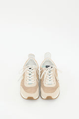 Rag & Bone Beige & Green Mesh Retro Sneaker