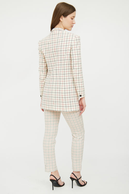 White & Multi Check Wool Blend Suit Rag & Bone