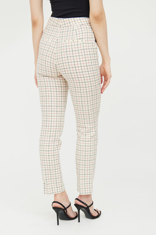 White & Multi Check Wool Blend Suit Rag & Bone