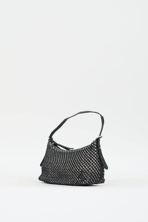 Rag & Bone Black & White Summer Shoulder Bag