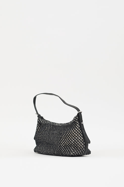 Rag & Bone Black & White Summer Shoulder Bag