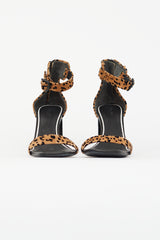 Rag & Bone Brown & Black Print Ellis Heeled Sandal