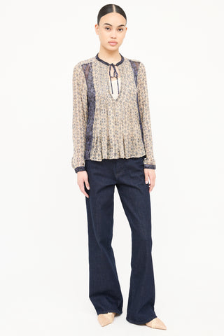 Rag & Bone Sparkle Pattern Blouse