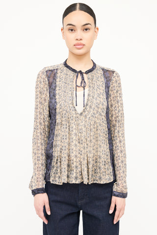 Rag & Bone Sparkle Pattern Blouse