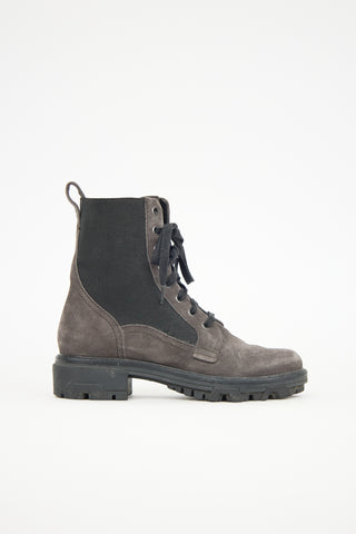 Rag & Bone Suede Shiloh Combat Boot