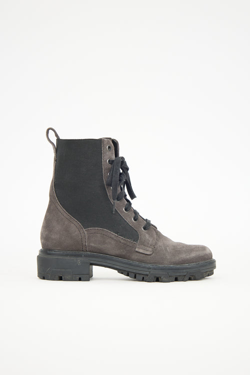 Rag & Bone Suede Shiloh Combat Boot