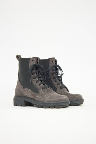 Rag & Bone Suede Shiloh Combat Boot