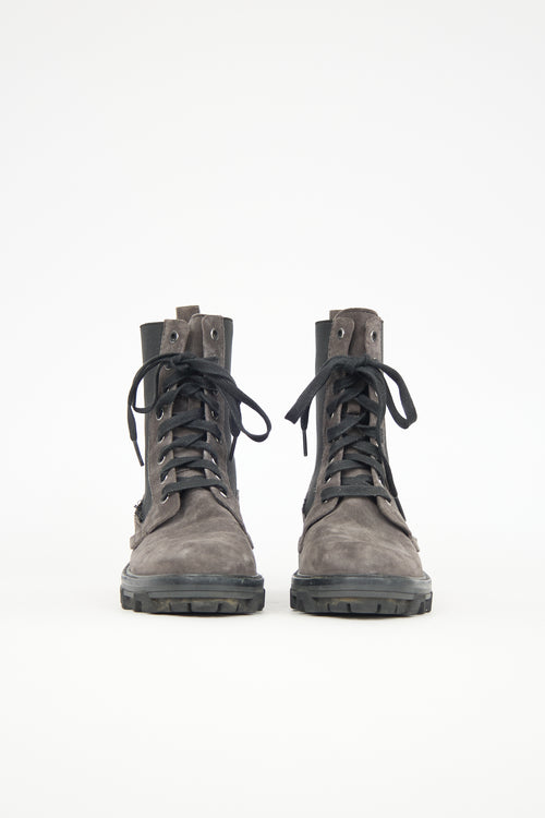 Rag & Bone Suede Shiloh Combat Boot