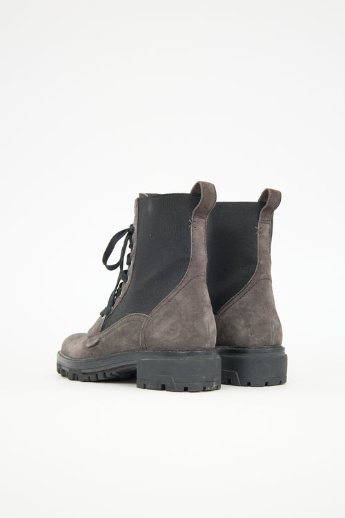 Rag & Bone Suede Shiloh Combat Boot