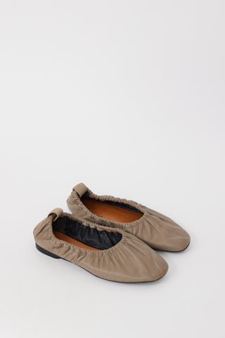 Rag & Bone Taupe Leather Elly Ballet Flat
