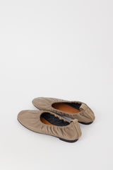 Rag & Bone Taupe Leather Elly Ballet Flat