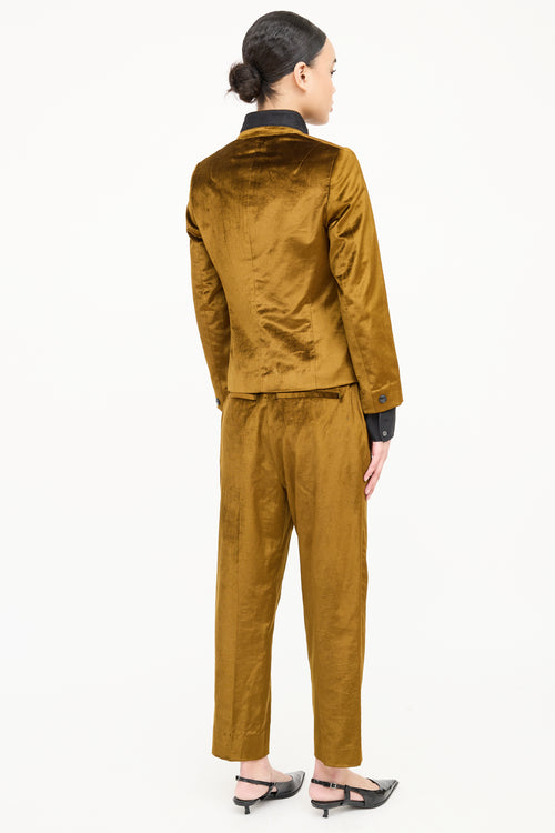Rag & Bone Velvet Jacket & Pant Set