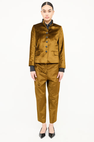 Rag & Bone Velvet Jacket & Pant Set