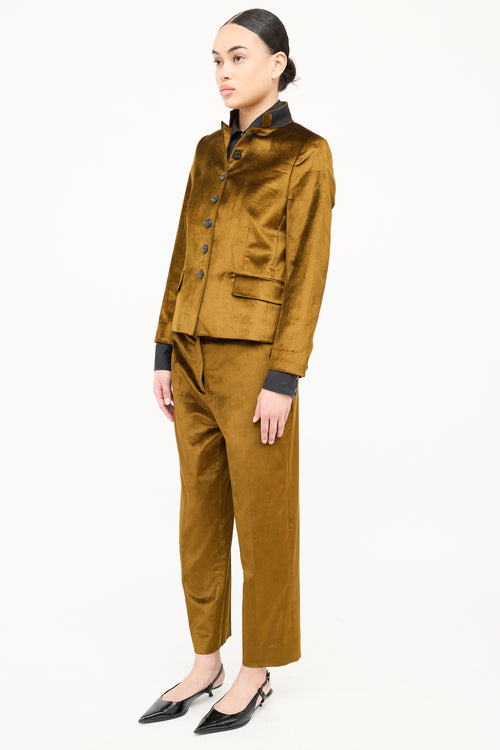 Rag & Bone Velvet Jacket & Pant Set