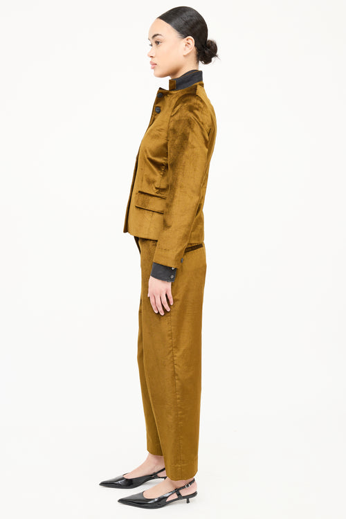 Rag & Bone Velvet Jacket & Pant Set