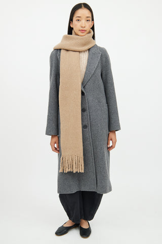 Rag & Bone Brown Wool Scarf