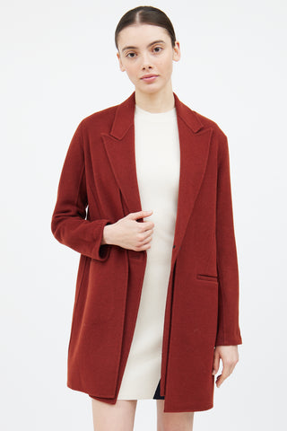 Rag & Bone Red Wool Layered Convertible Coat