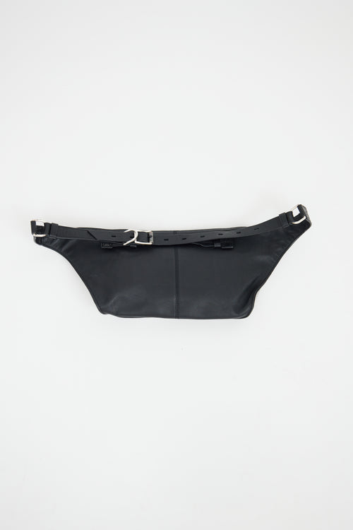 Rag & Bone Silver & Black Elliott Fanny Pack Bag