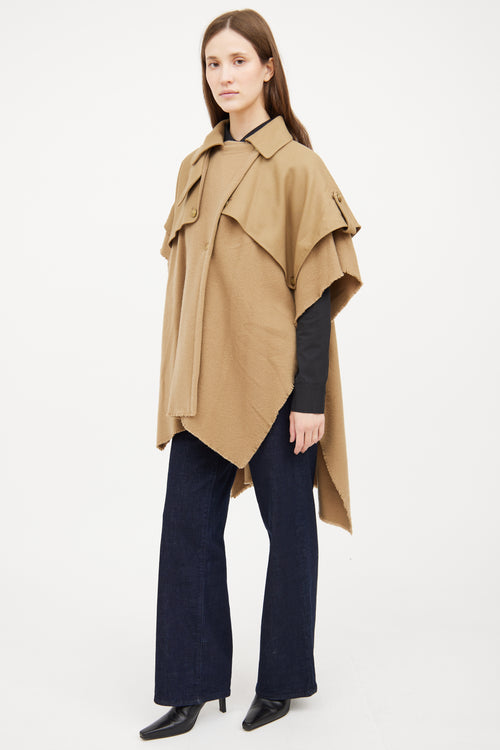 Rag & Bone Beige Wool Trench Poncho