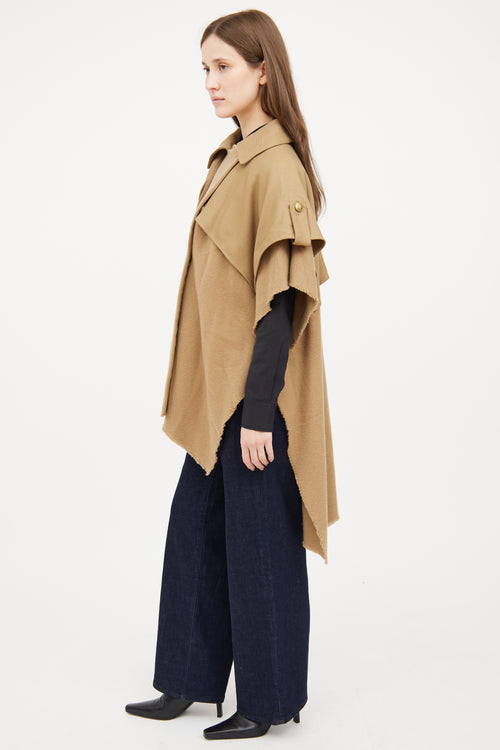 Rag & Bone Beige Wool Trench Poncho