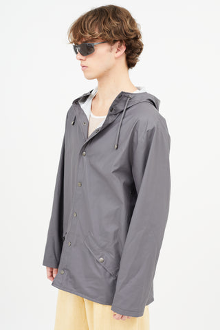 Rains Grey Waterproof Jacket