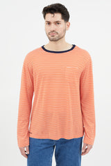 Ralph Lauren Orange & White Striped T-Shirt