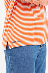 Ralph Lauren Orange & White Striped T-Shirt