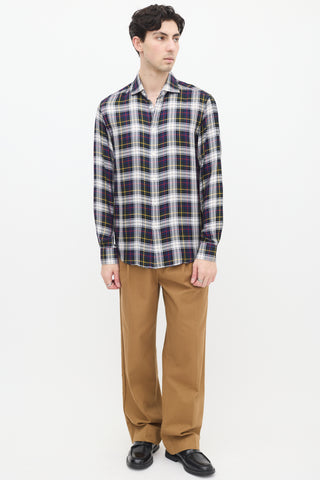 Ralph Lauren Purple Label Multicolour Plaid Shirt