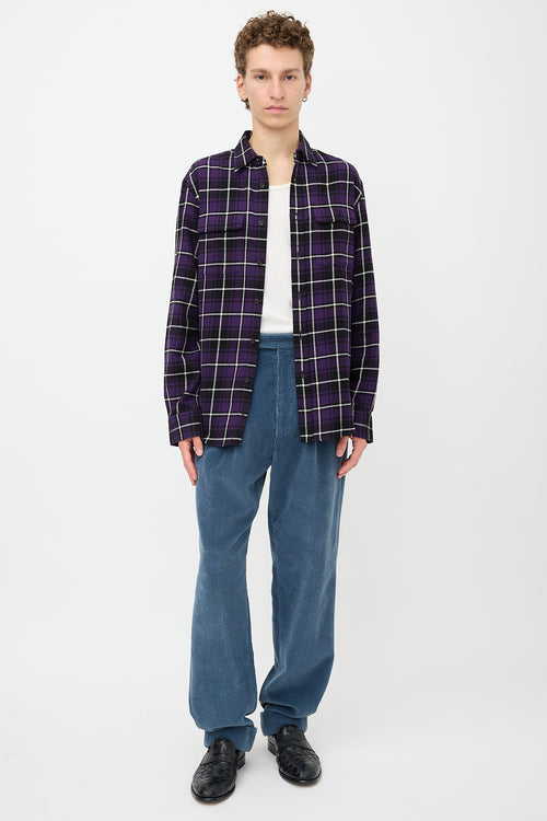 Ralph Lauren Purple Label Plaid Shirt