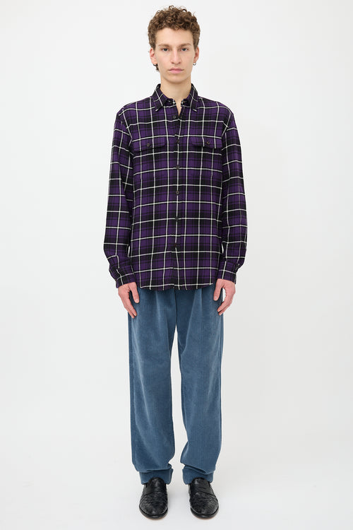Ralph Lauren Purple Label Plaid Shirt