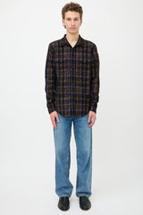 Saint Laurent Corduroy Plaid Shirt