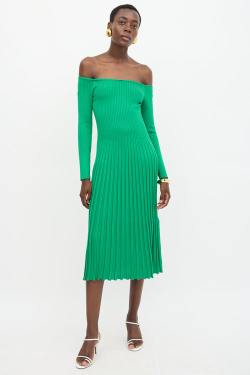 Ralph Lauren Silk Rib Knit Dress