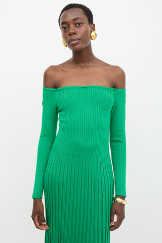 Ralph Lauren Silk Rib Knit Dress