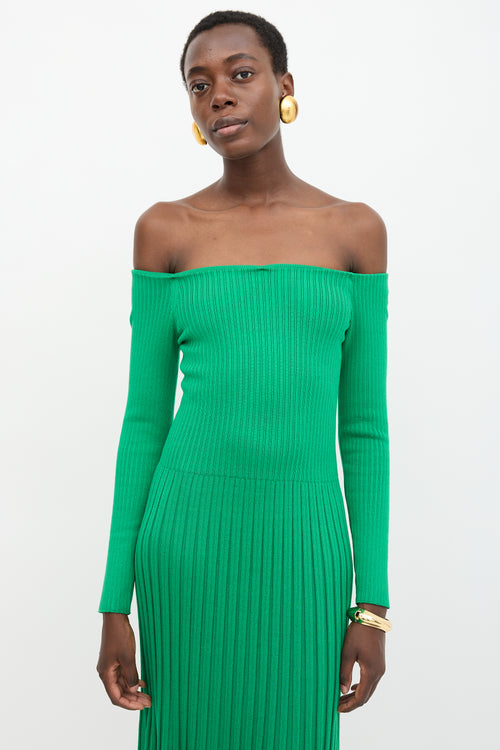 Ralph Lauren Silk Rib Knit Dress