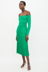 Ralph Lauren Silk Rib Knit Dress