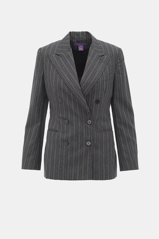 Ralph Lauren Wool Striped Blazer