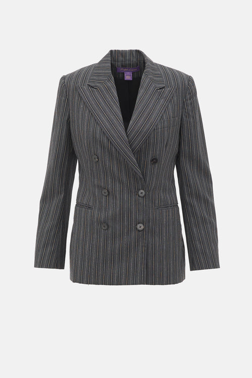 Ralph Lauren Wool Striped Blazer